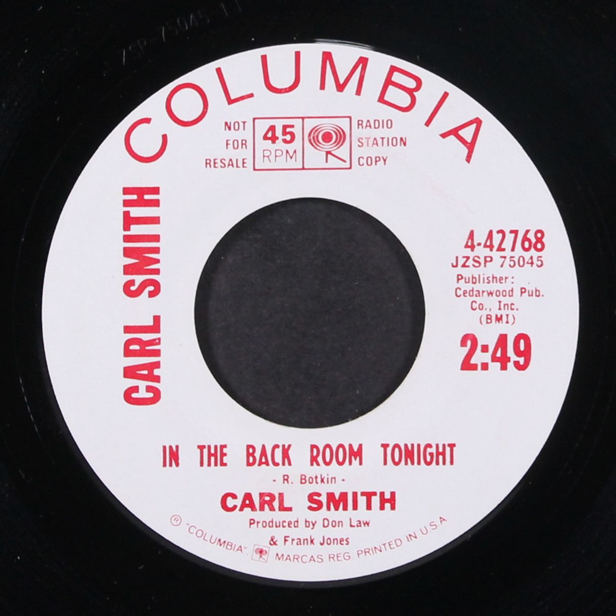 take my love with you too by CARL SMITH