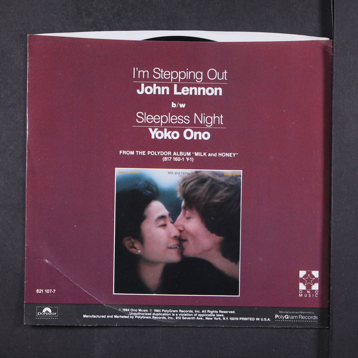 i'm stepping out / sleepless night by JOHN LENNON