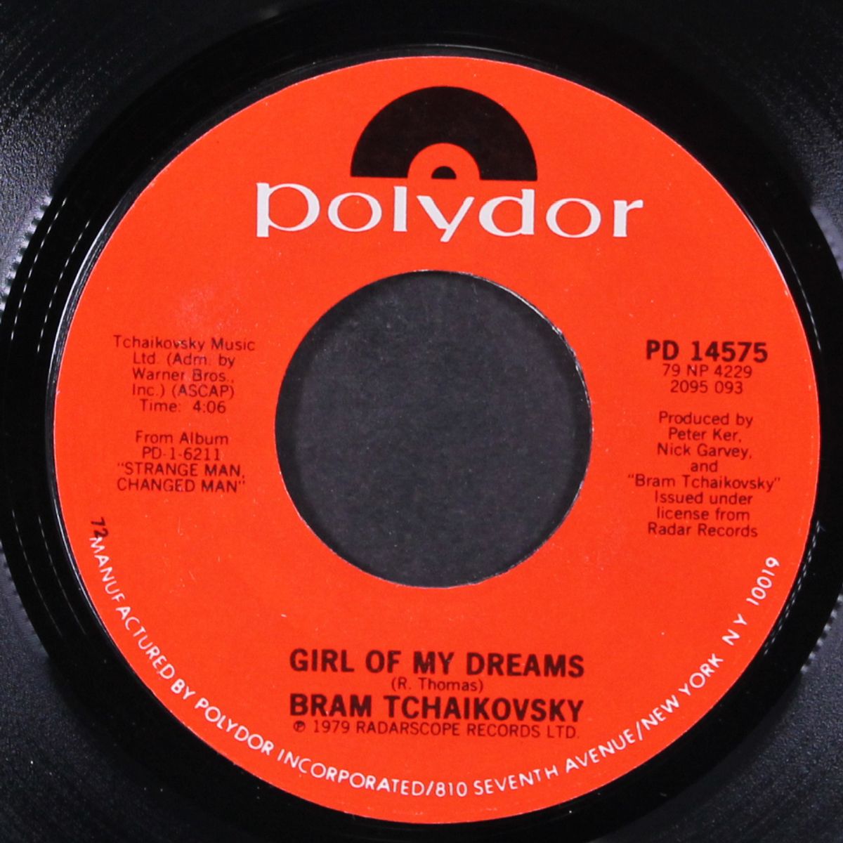 girl of my dreams / sarah smiles by BRAM TCHAIKOVSKY