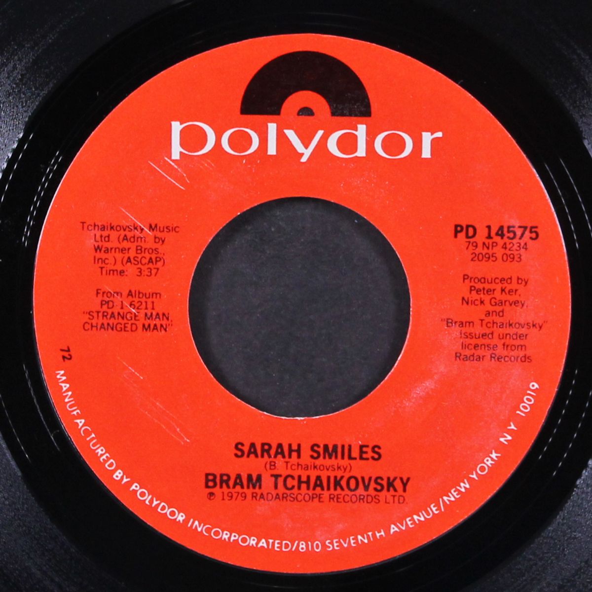 girl of my dreams / sarah smiles by BRAM TCHAIKOVSKY