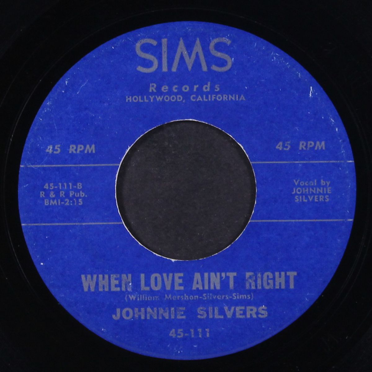 tuff stuff / when love ain't right by JOHNNIE SILVERS