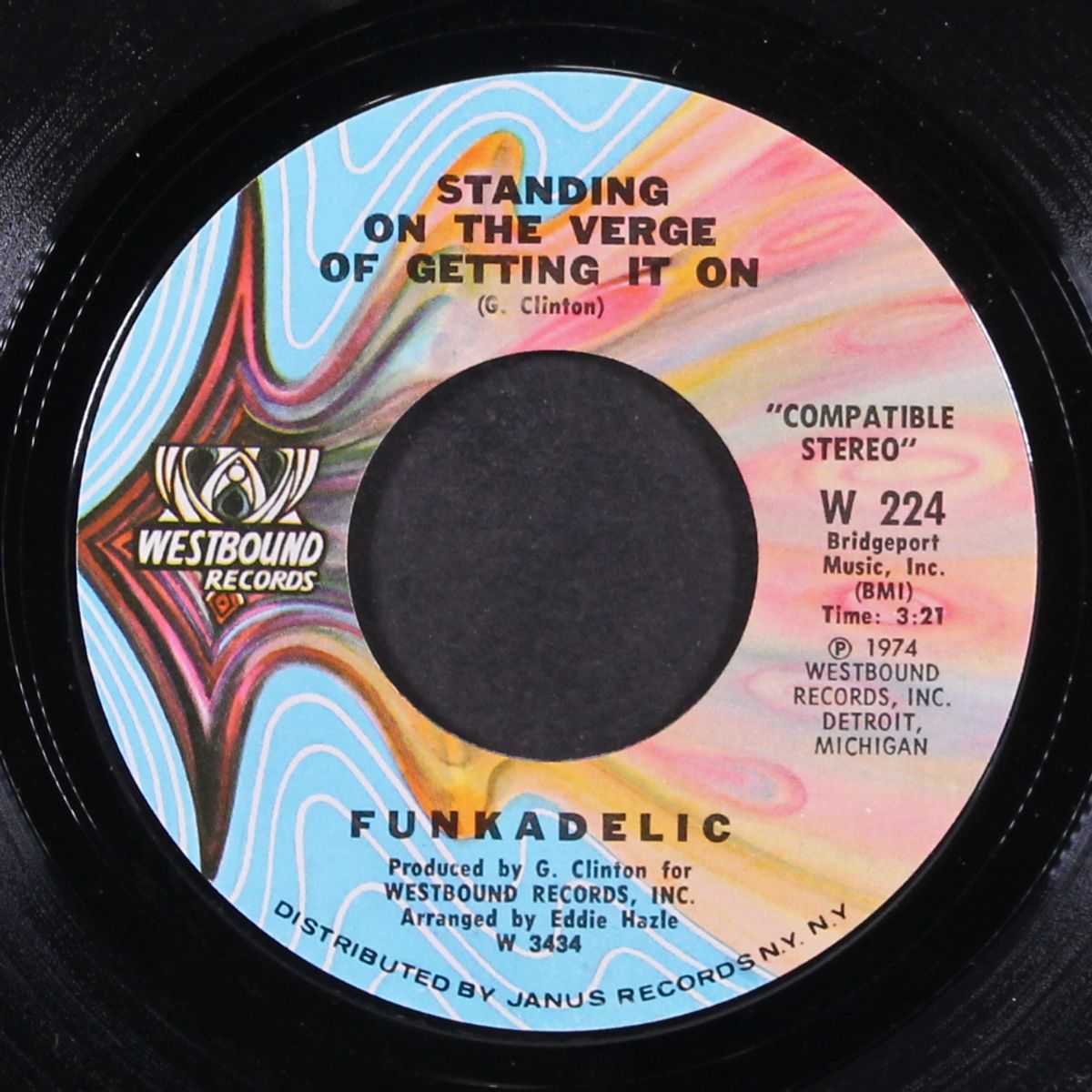 standing on the verge of getting it on / jimmy's got a little bit of b by FUNKADELIC