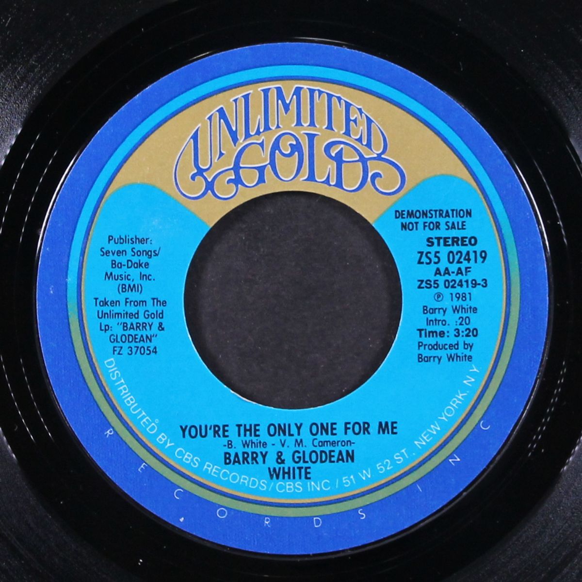 you're the only one for me / same by BARRY & GLODEAN WHITE