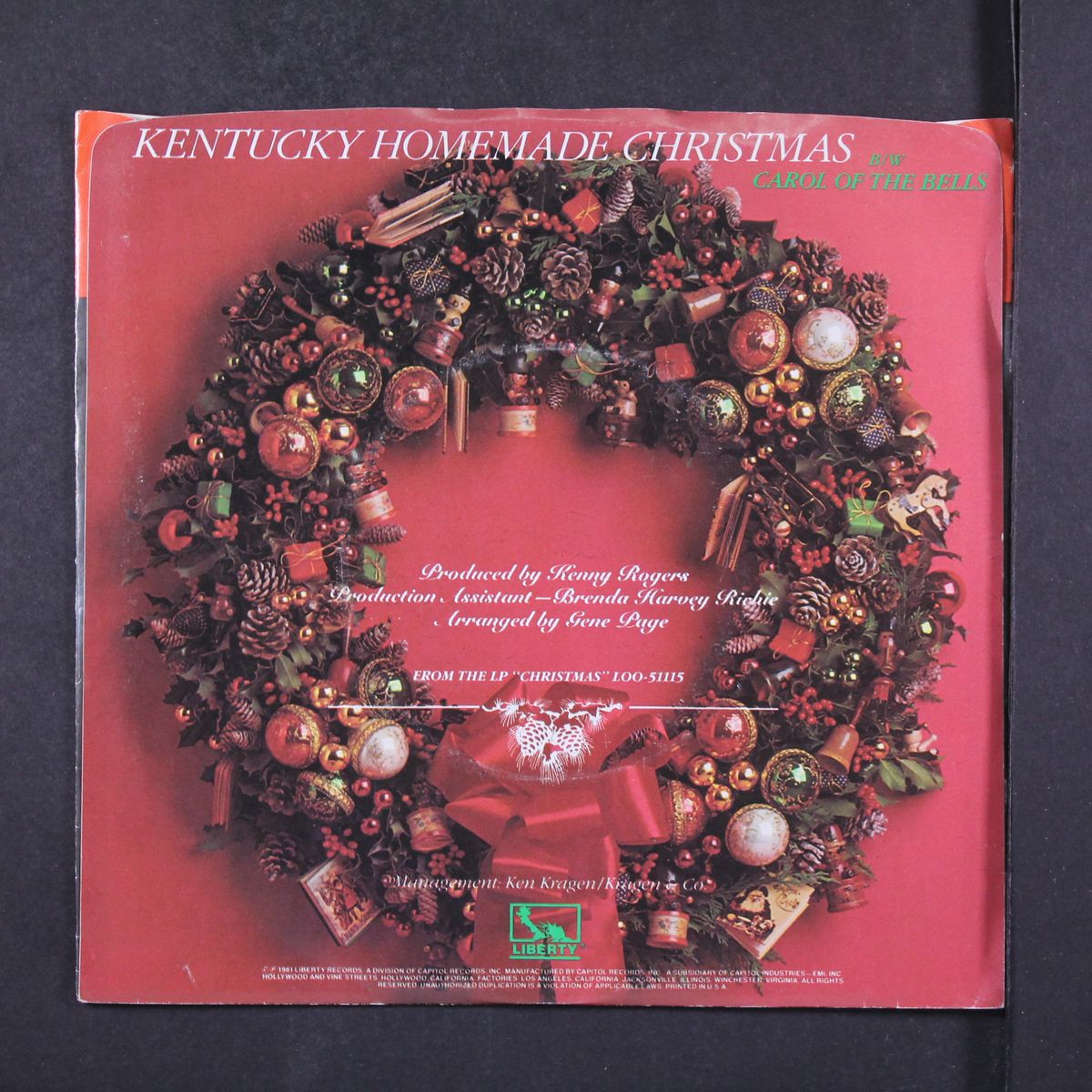 kentucky homemade christmas / carol of the bells by KENNY ROGERS