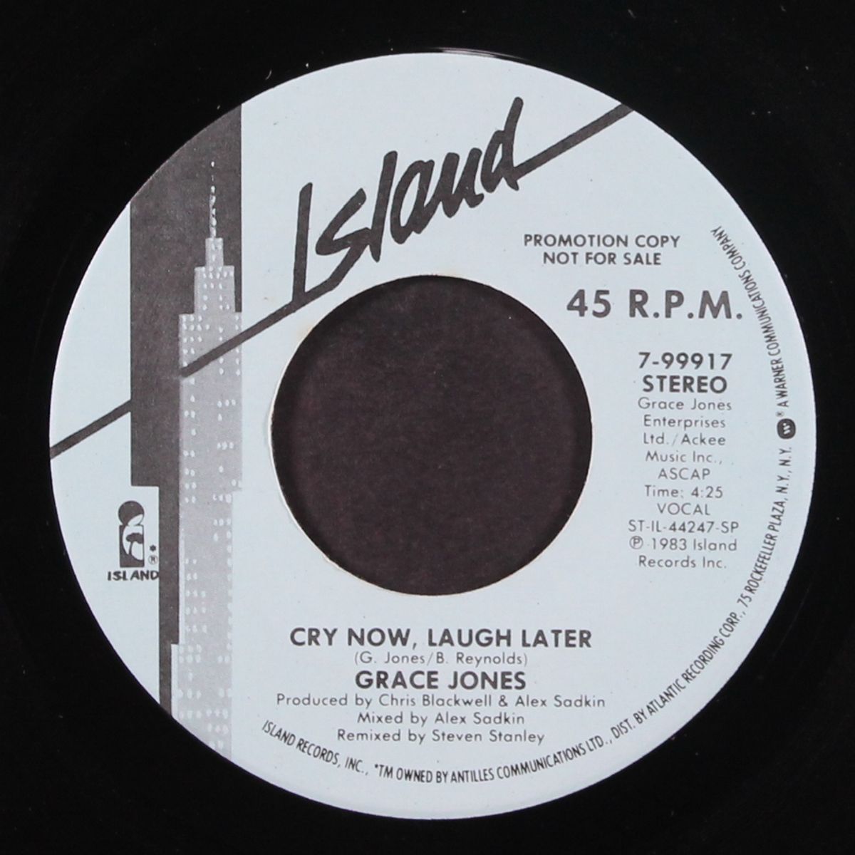 cry now, laugh later / same by GRACE JONES