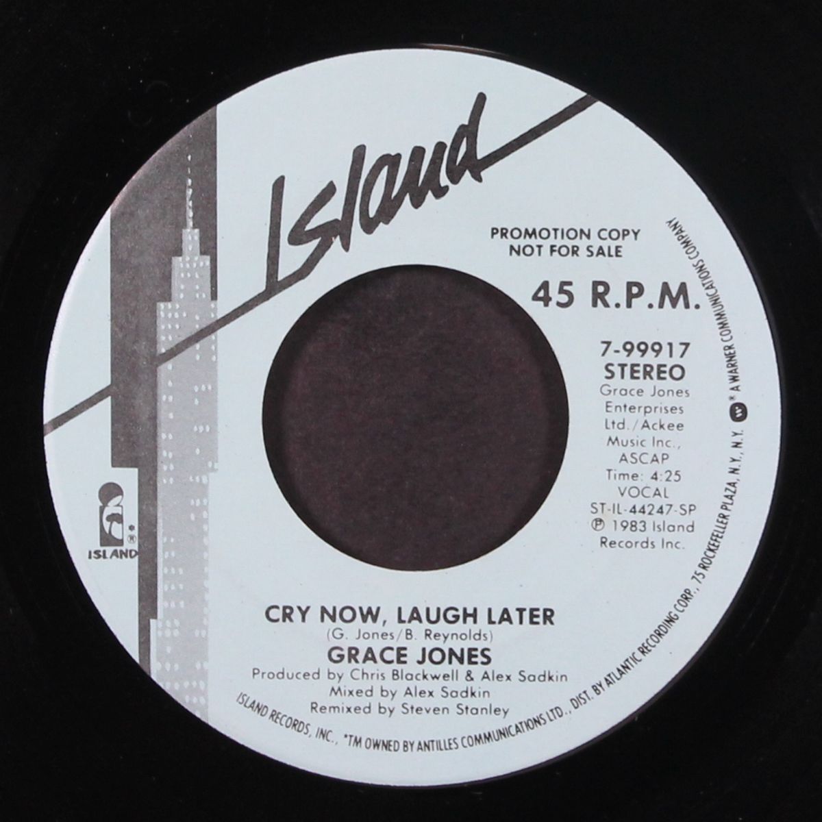 cry now, laugh later / same by GRACE JONES