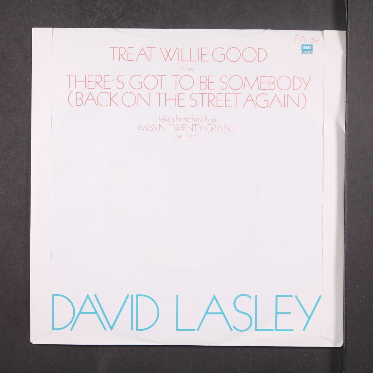 treat willie good by DAVID LASLEY
