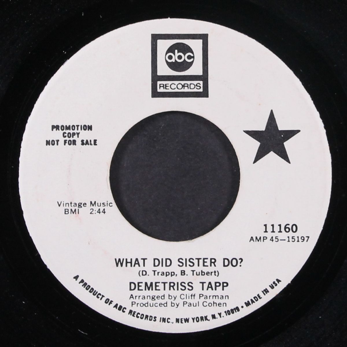 what did sister do? by DEMETRISS TAPP