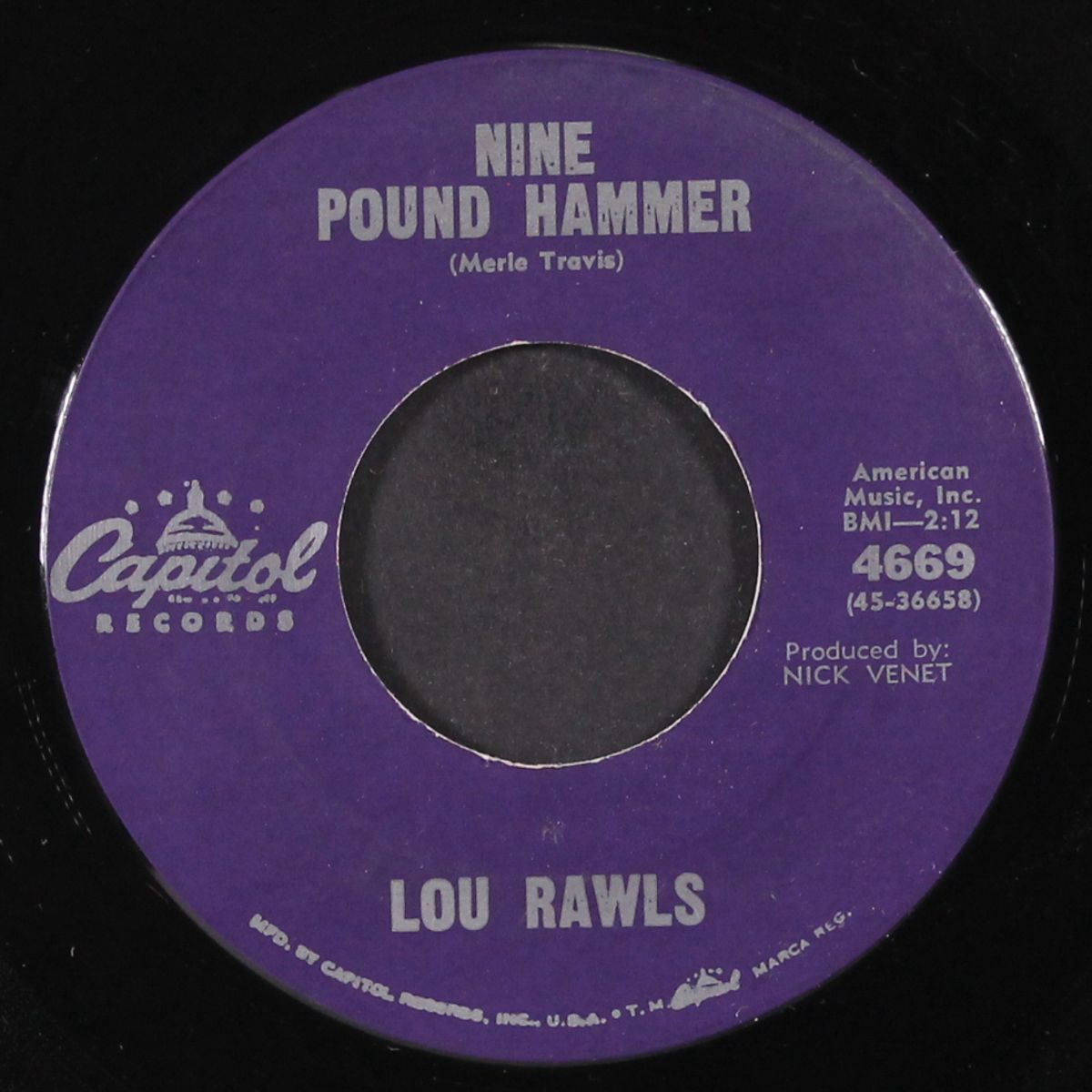 nine pound hammer / above my head by LOU RAWLS