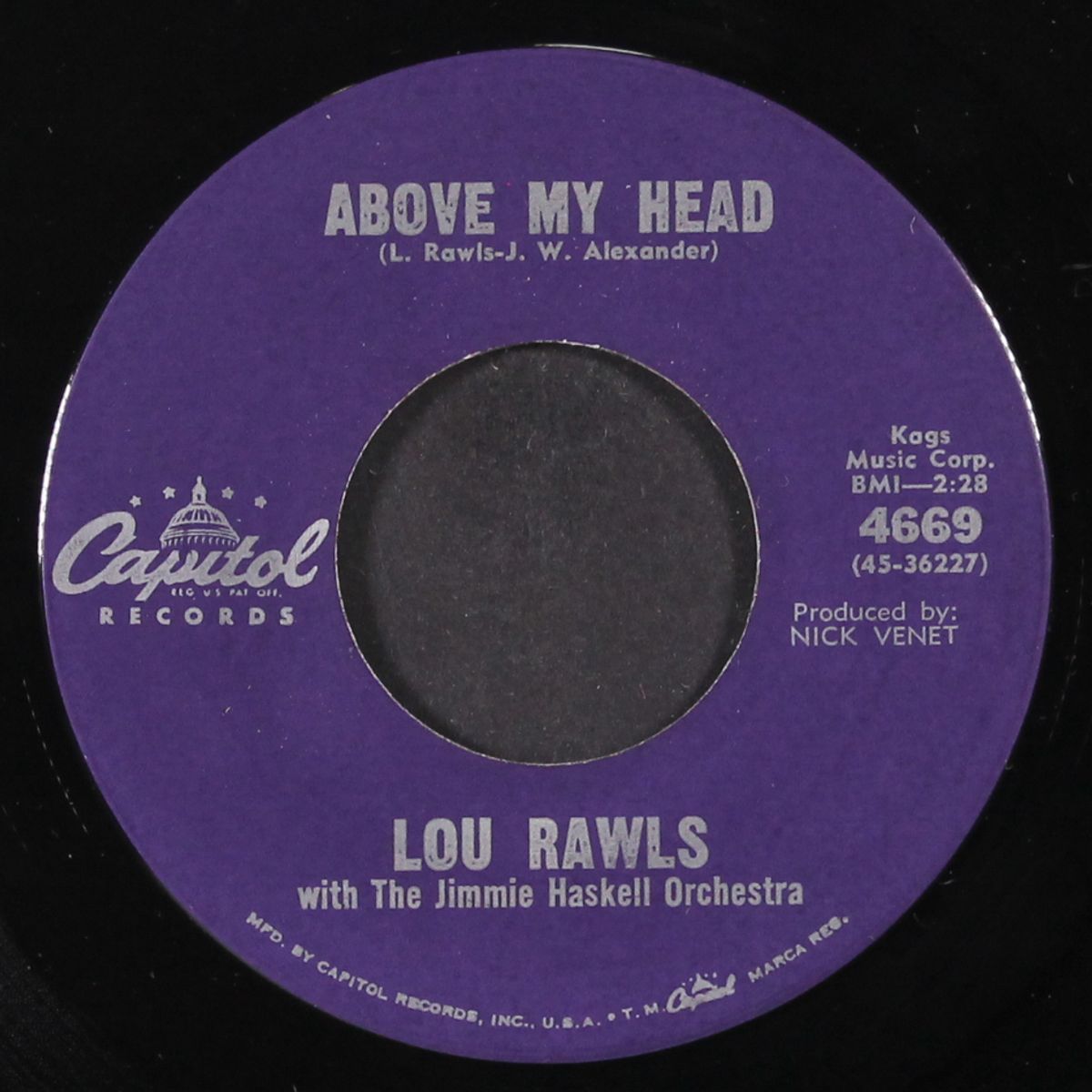 nine pound hammer / above my head by LOU RAWLS