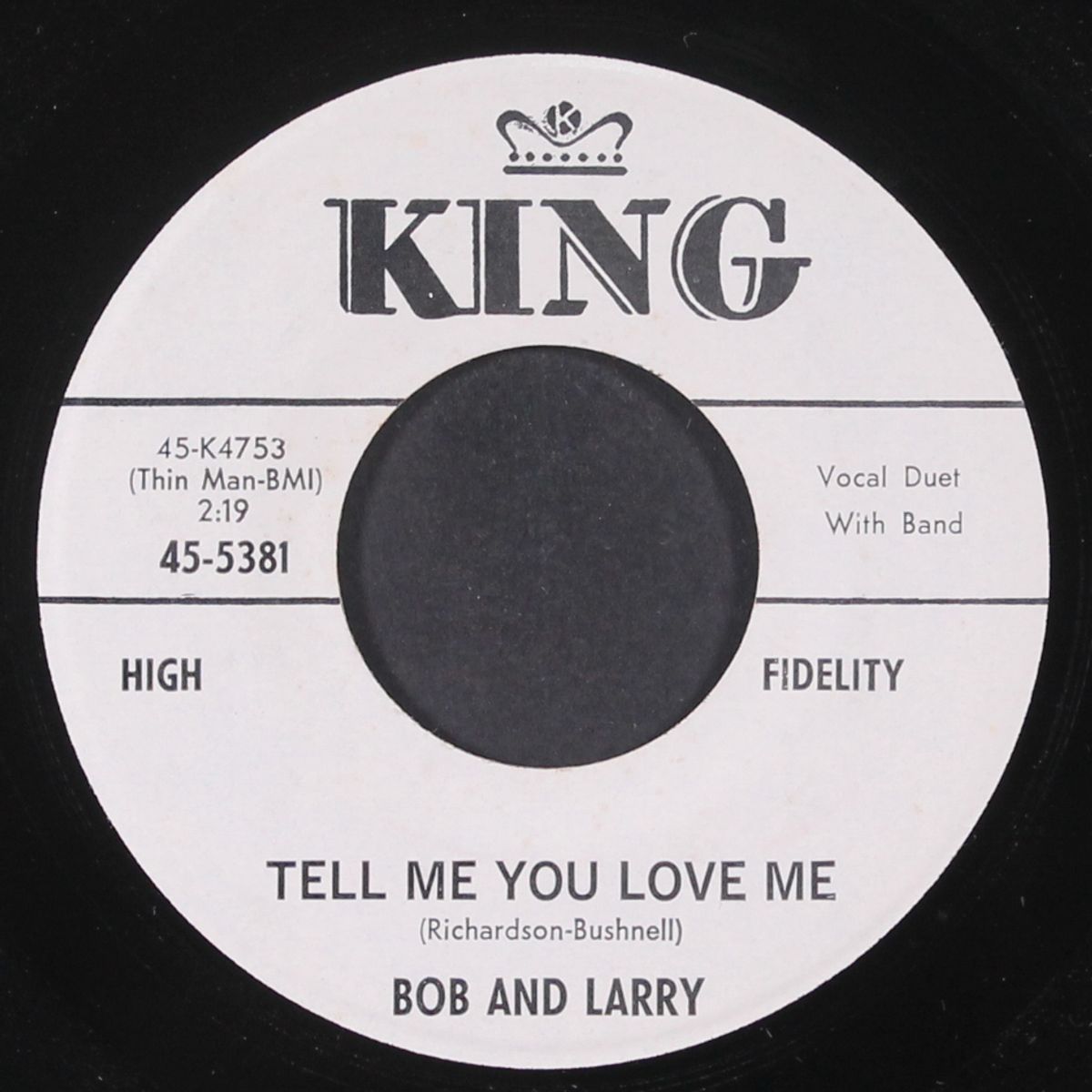 i never dreamed / tell me you love me by BOB & LARRY