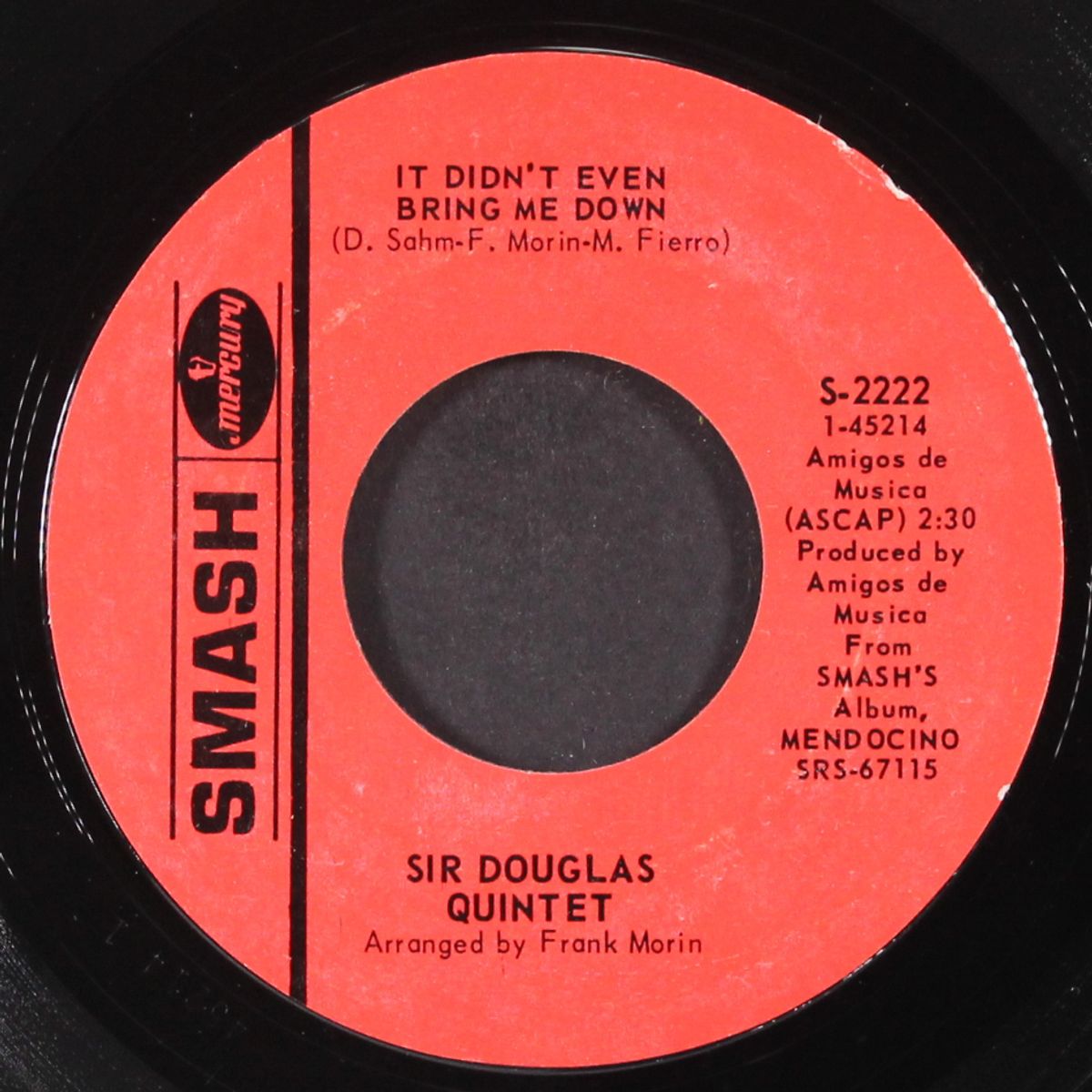 it didn't even bring me down / lawd, i'm just a country boy in this great big freaky city by SIR DOUGLAS QUINTET