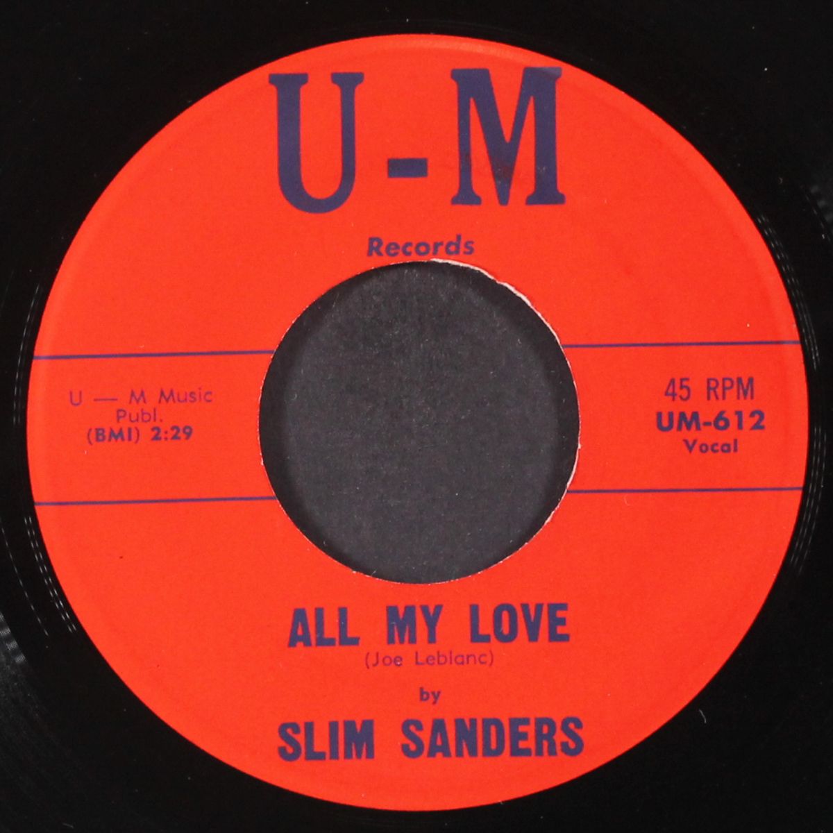 bye bye baby / all my love by SLIM SANDERS