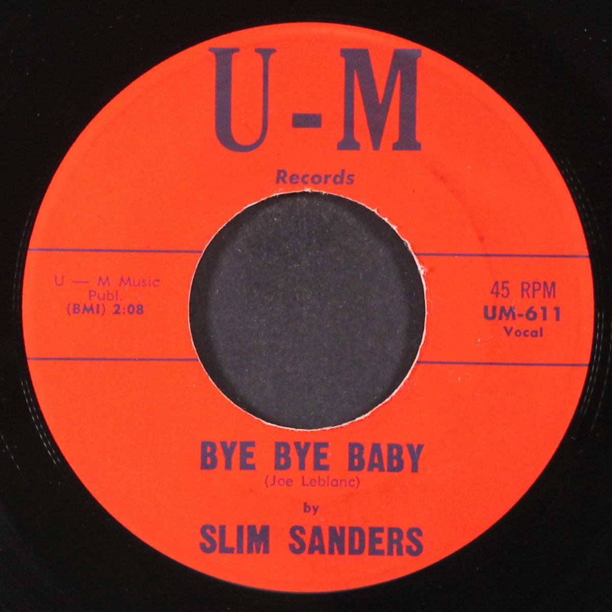 bye bye baby / all my love by SLIM SANDERS