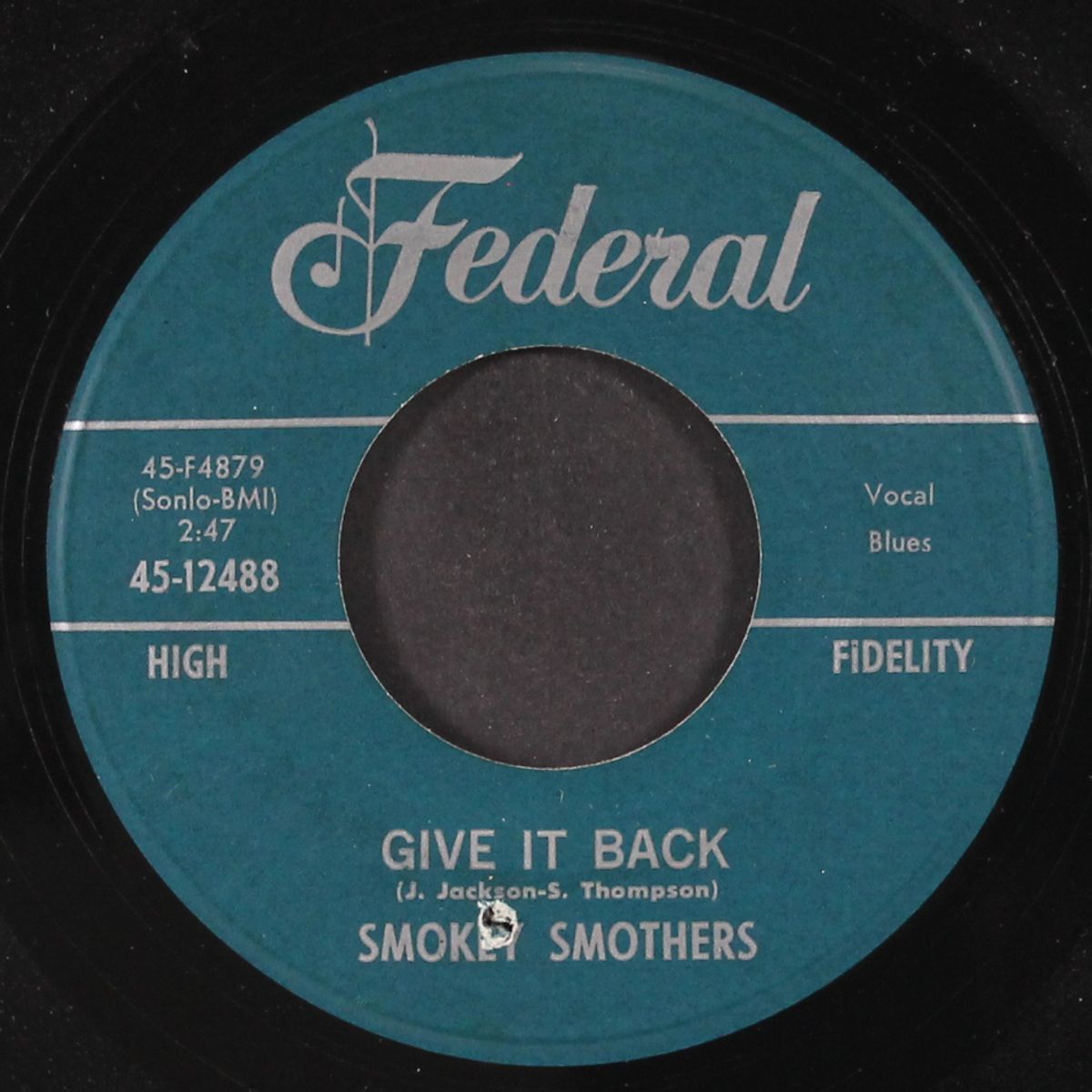 give it back / way up in the mountains of kentucky by SMOKEY SMOTHERS