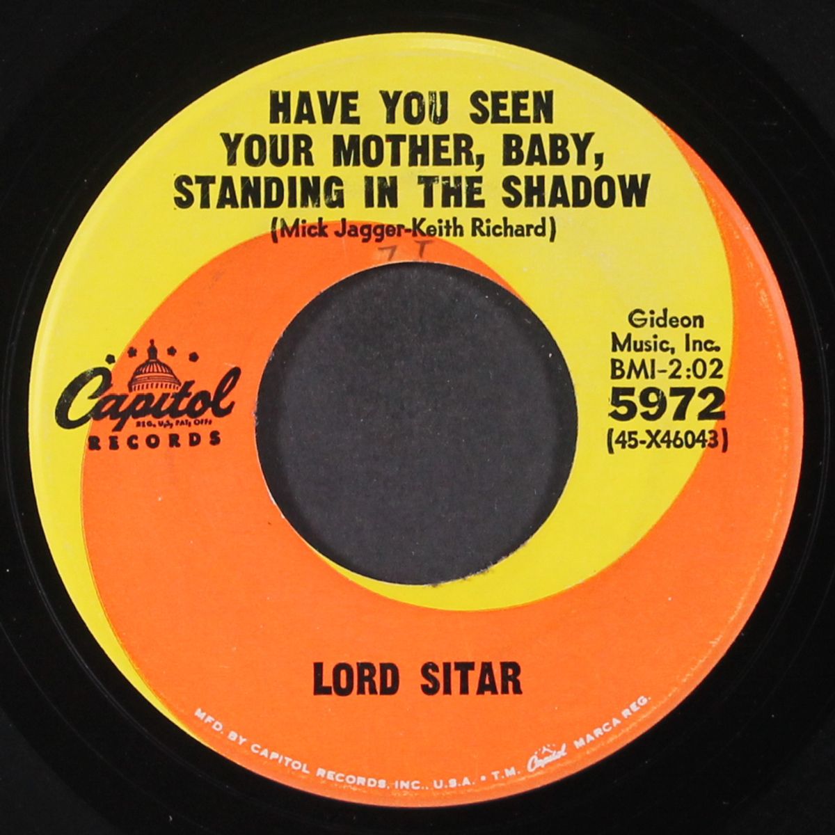 black is black / have you seen your mother, baby, standing in the shadow by LORD SITAR