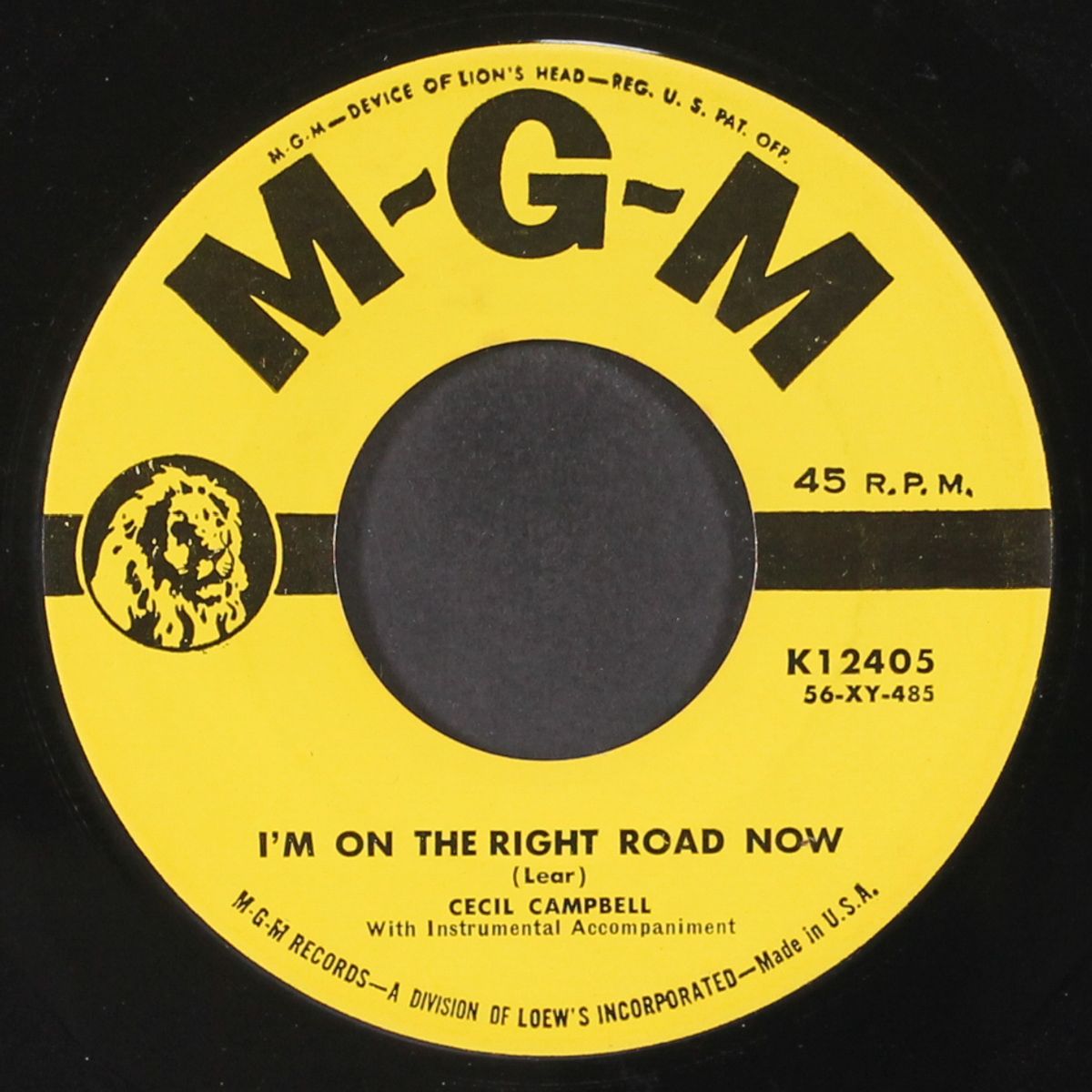 i'm on the right road now by CECIL CAMPBELL