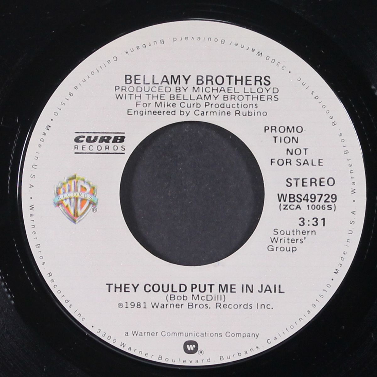 they could put me in jail / mono by BELLAMY BROTHERS