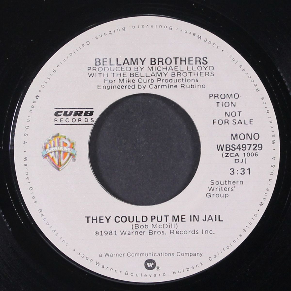 they could put me in jail / mono by BELLAMY BROTHERS