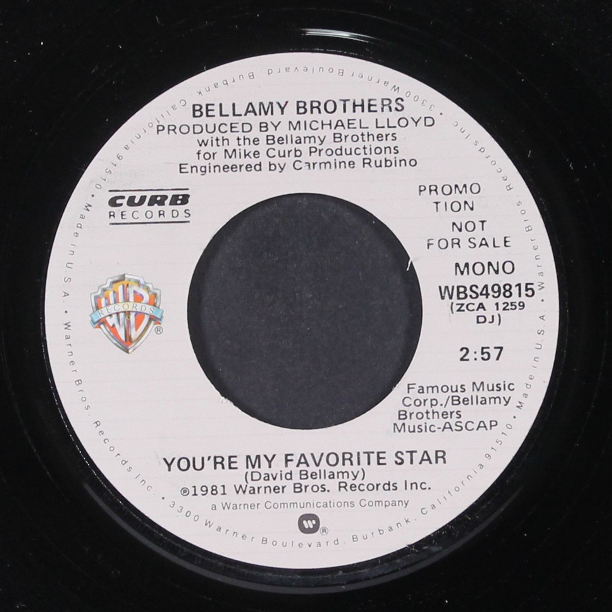 you're my favorite star / mono by BELLAMY BROTHERS