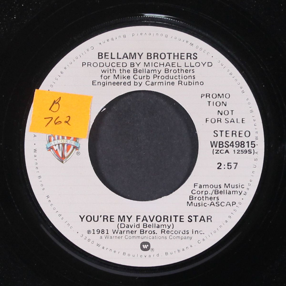 you're my favorite star / mono by BELLAMY BROTHERS
