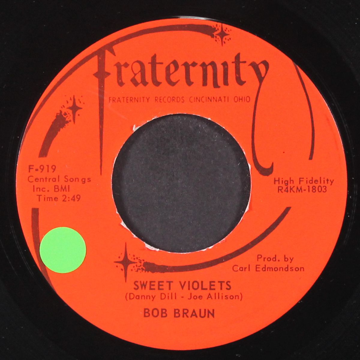 sweet violets / come be my true love by BOB BRAUN