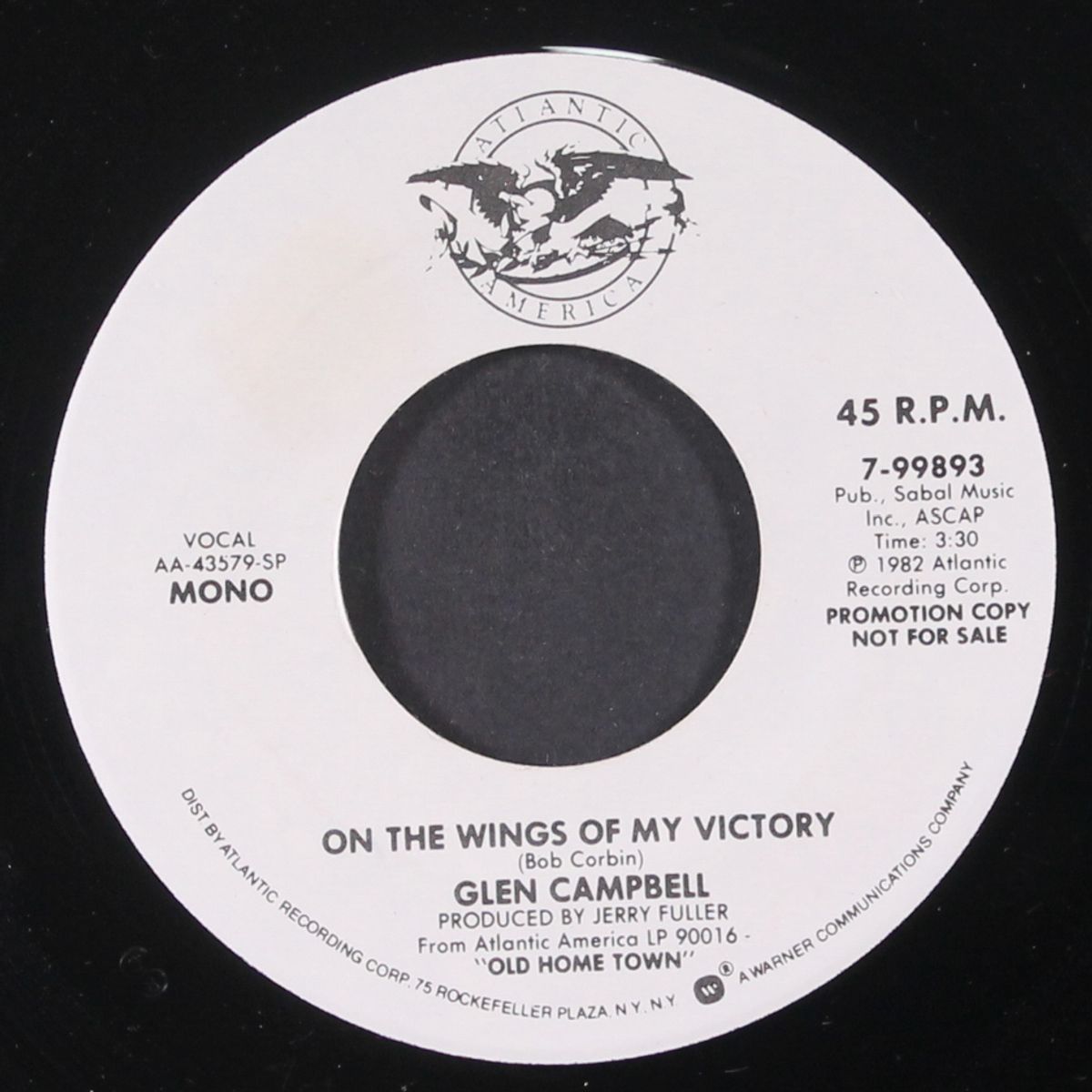 on the wings of my victory by GLEN CAMPBELL