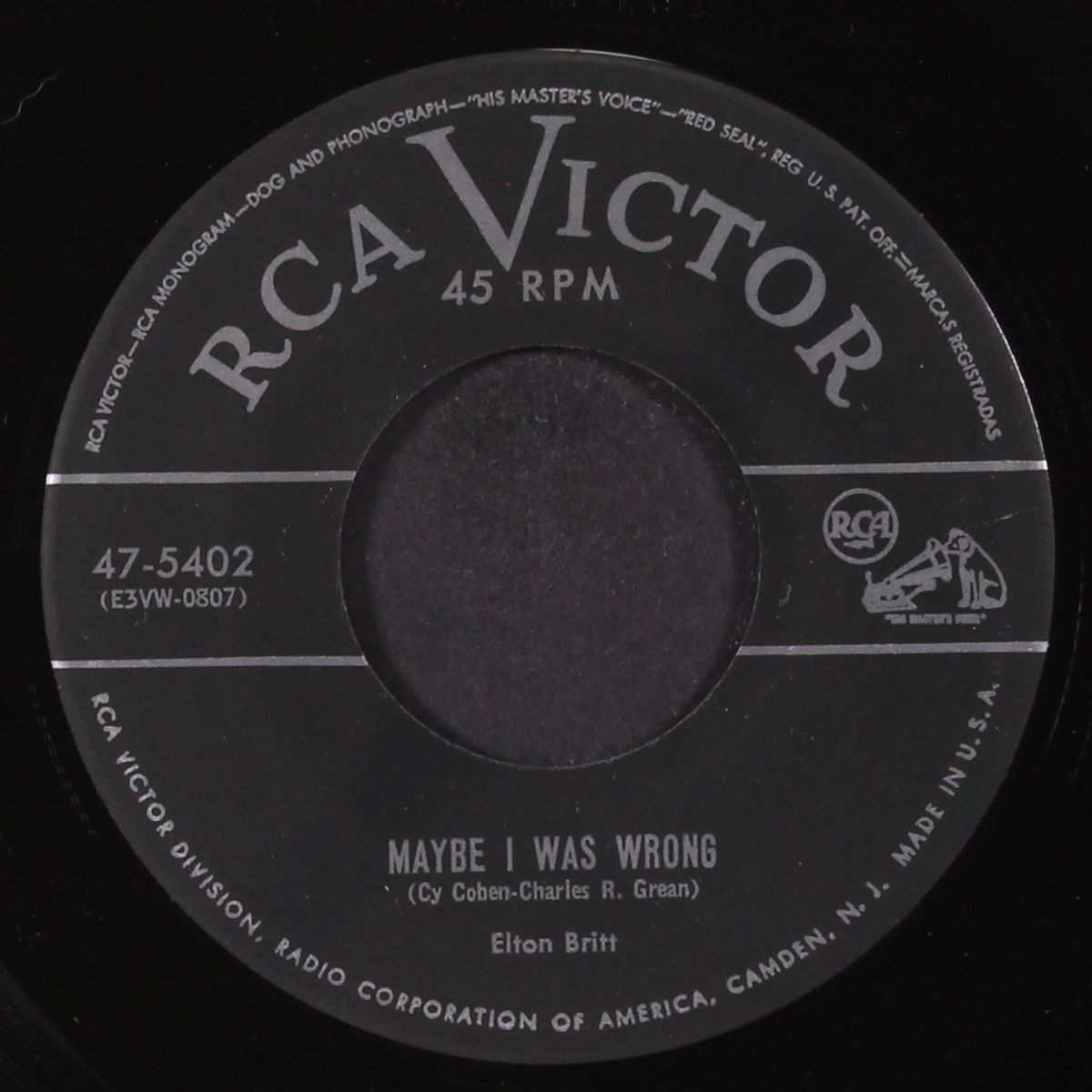 i feel the blues comin' on / maybe i was wrong by ELTON BRITT