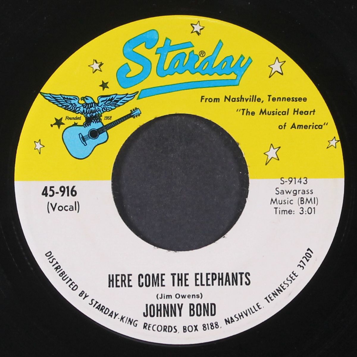 here come the elephants / take me back to tulsa by JOHNNY BOND