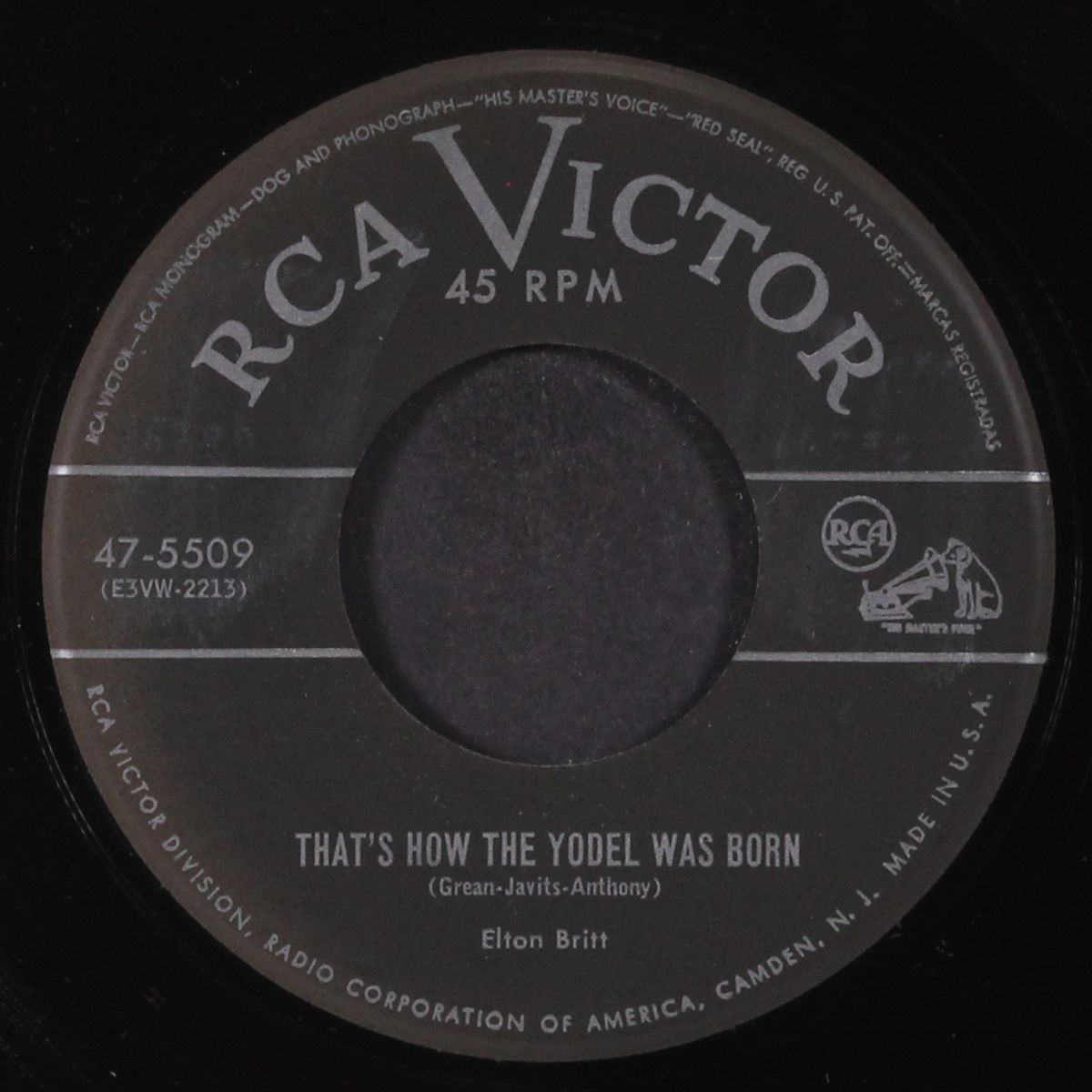 that's how the yodel was born / my heart was made for you by ELTON BRITT