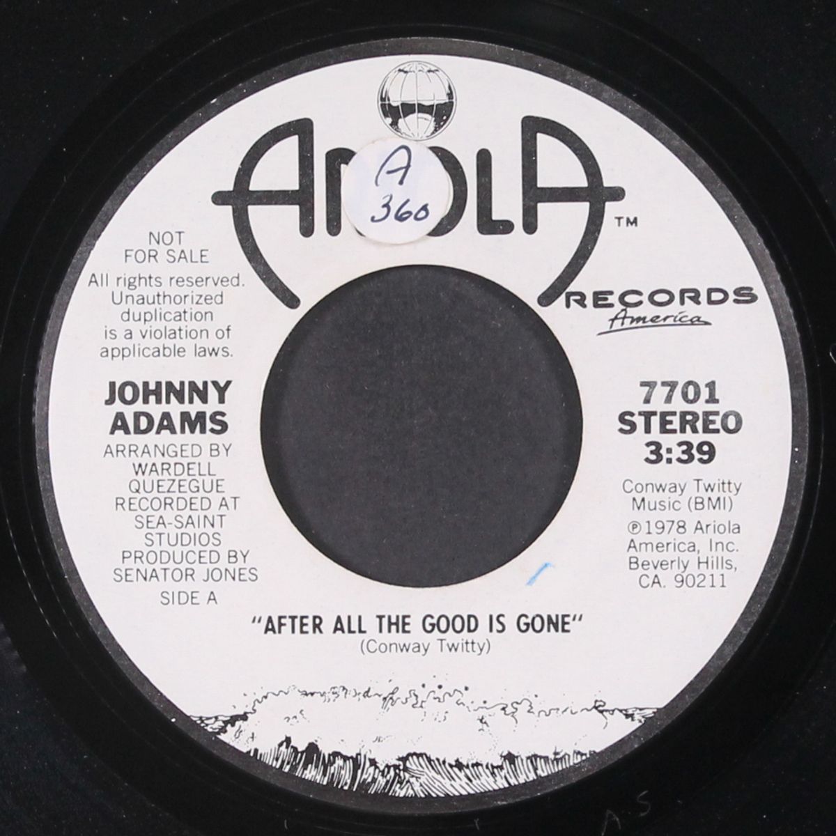 after all the good is gone / mono by JOHNNY ADAMS