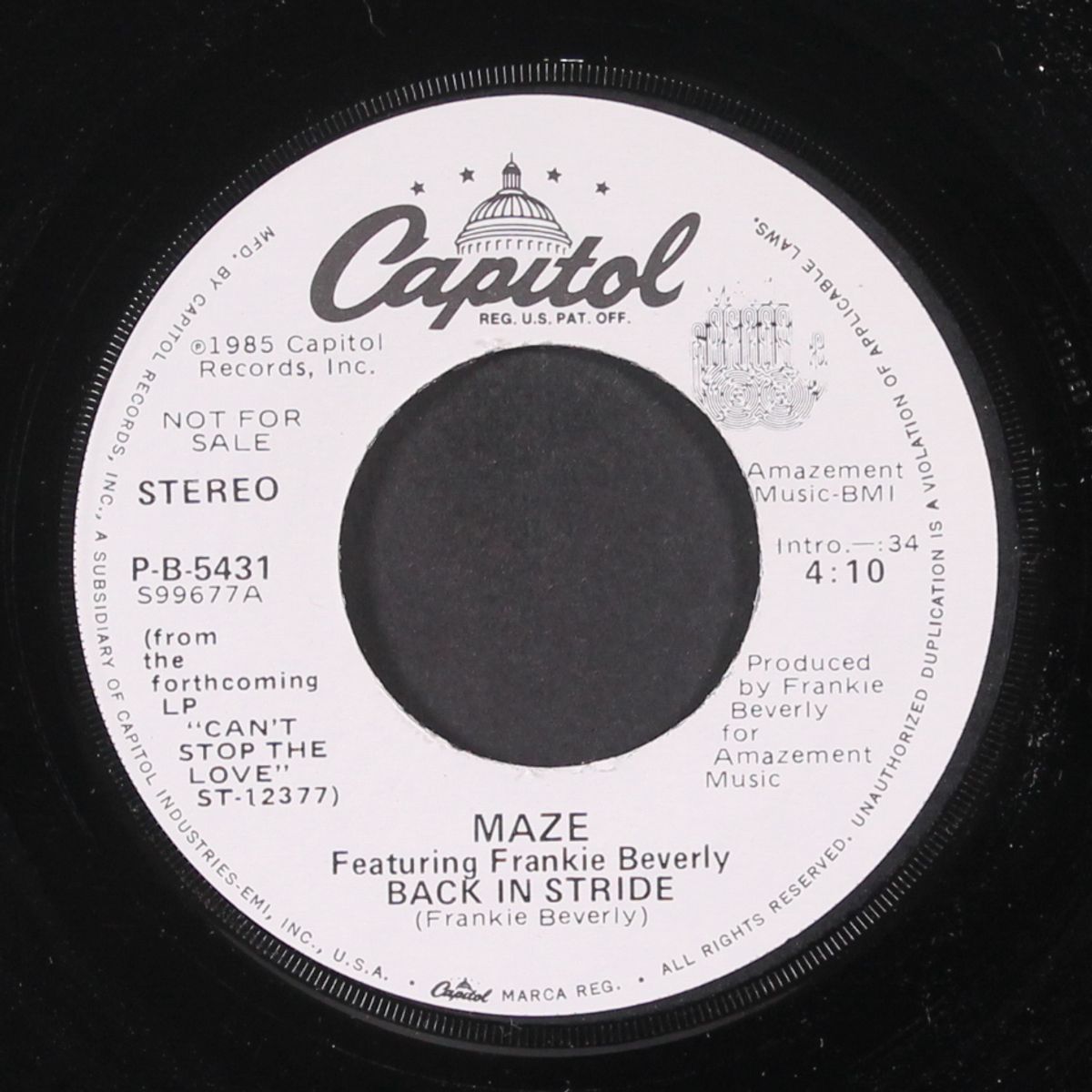 back in stride / same by MAZE