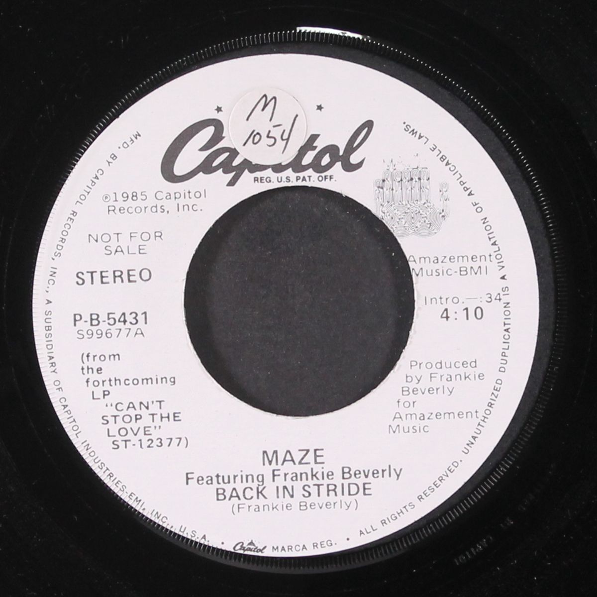 back in stride / same by MAZE