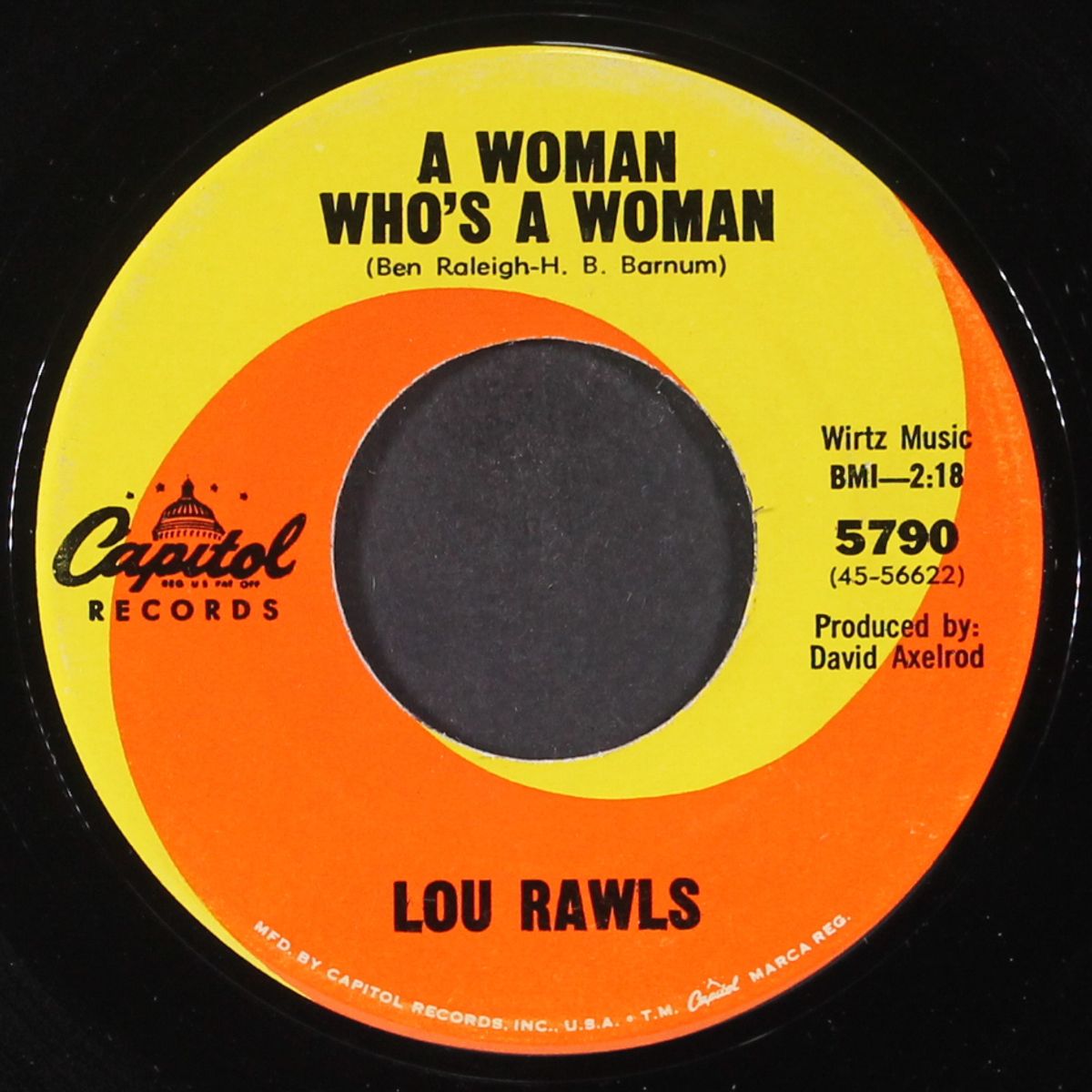 you can bring me all your heartaches / a woman who's a woman by LOU RAWLS