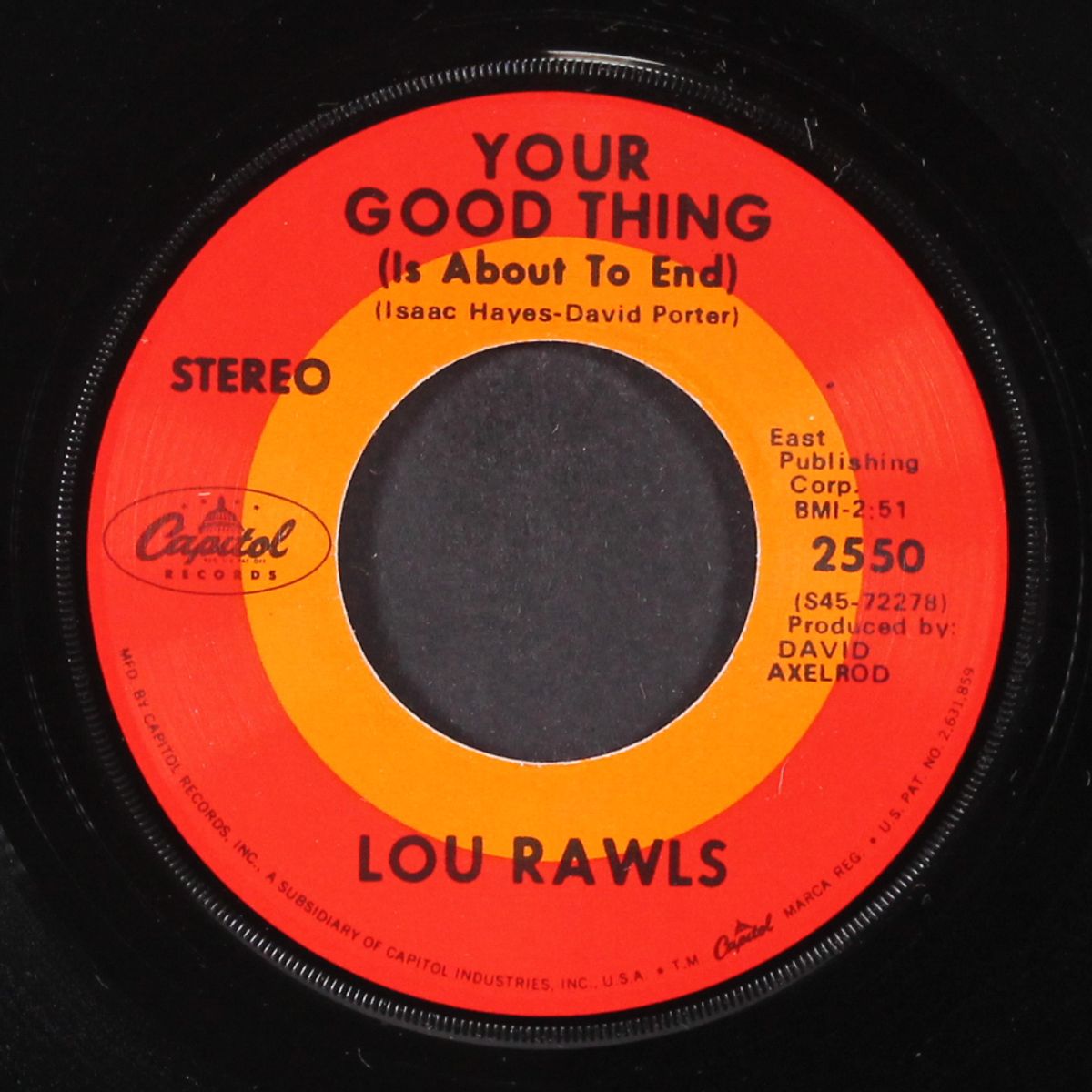 your good thing is about to end / season of the witch by LOU RAWLS