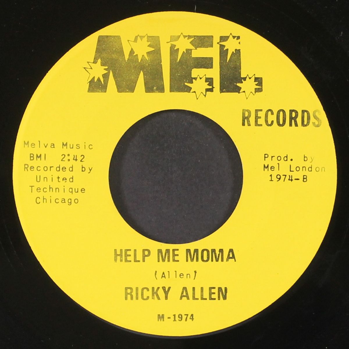get out of my window / help me moma by RICKY ALLEN