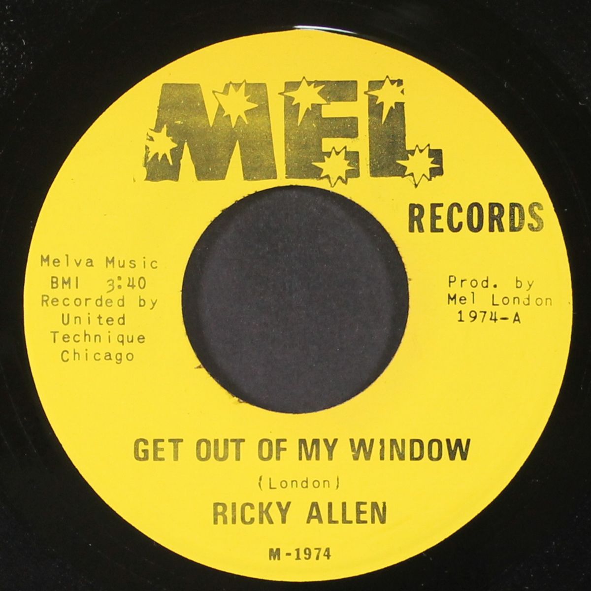 get out of my window / help me moma by RICKY ALLEN