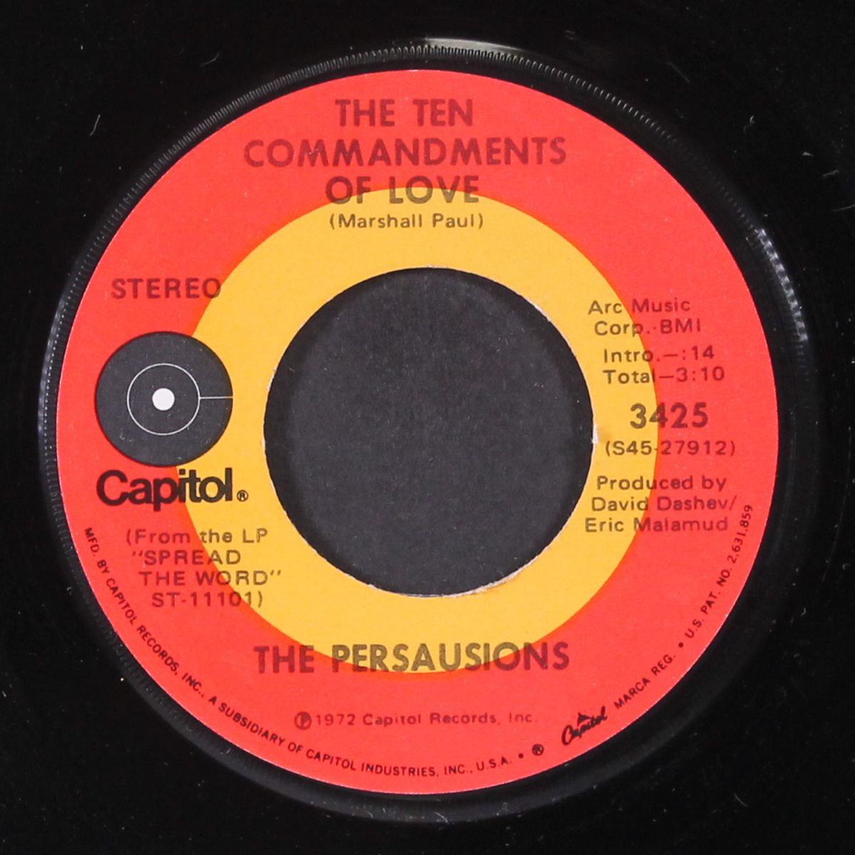 the ten commandments of love / good times by PERSUASIONS