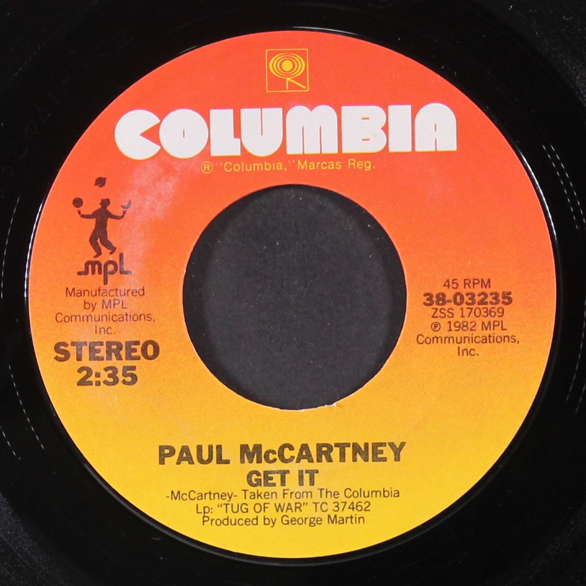 tug of war / get it by PAUL MCCARTNEY