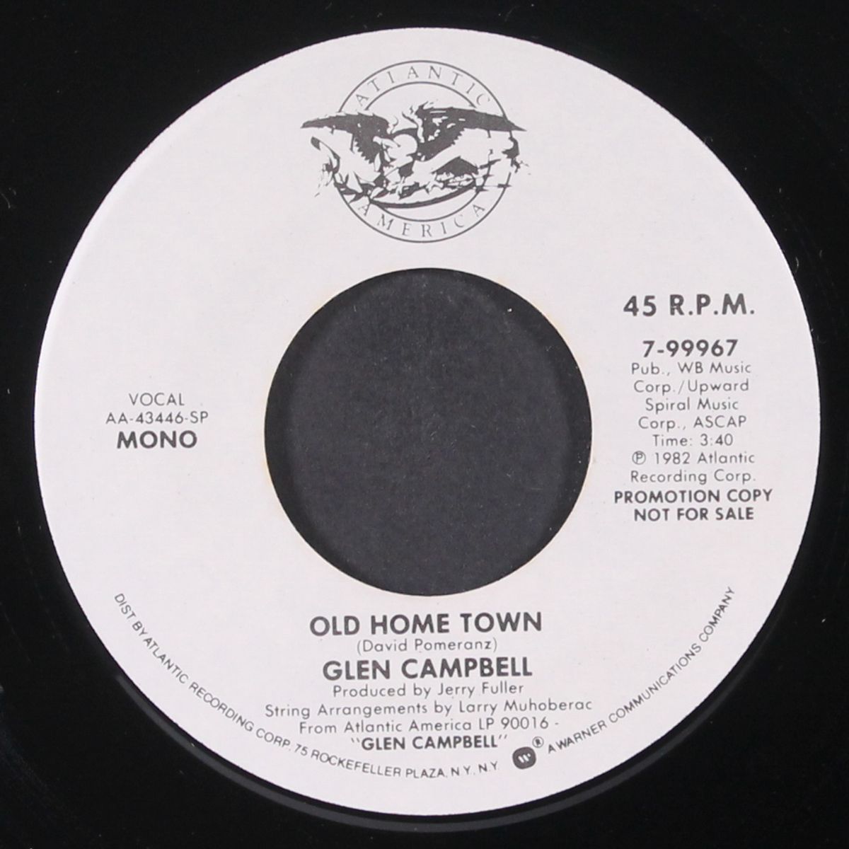 old home town / mono by GLEN CAMPBELL