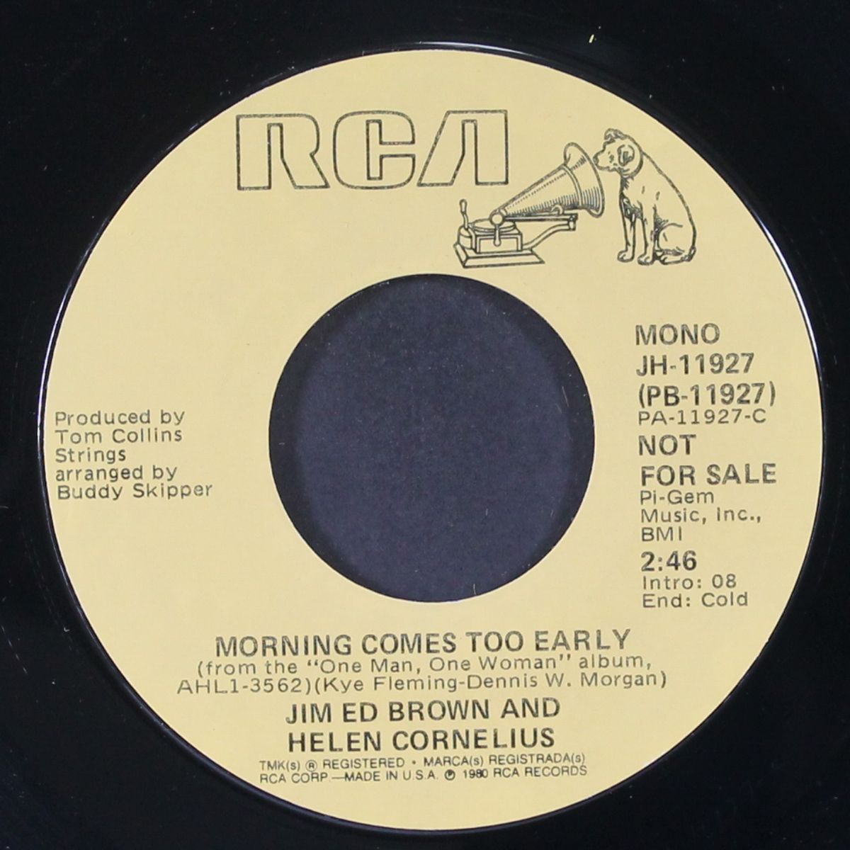 morning comes too early / mono by JIM ED BROWN & HELEN CORNELIUS