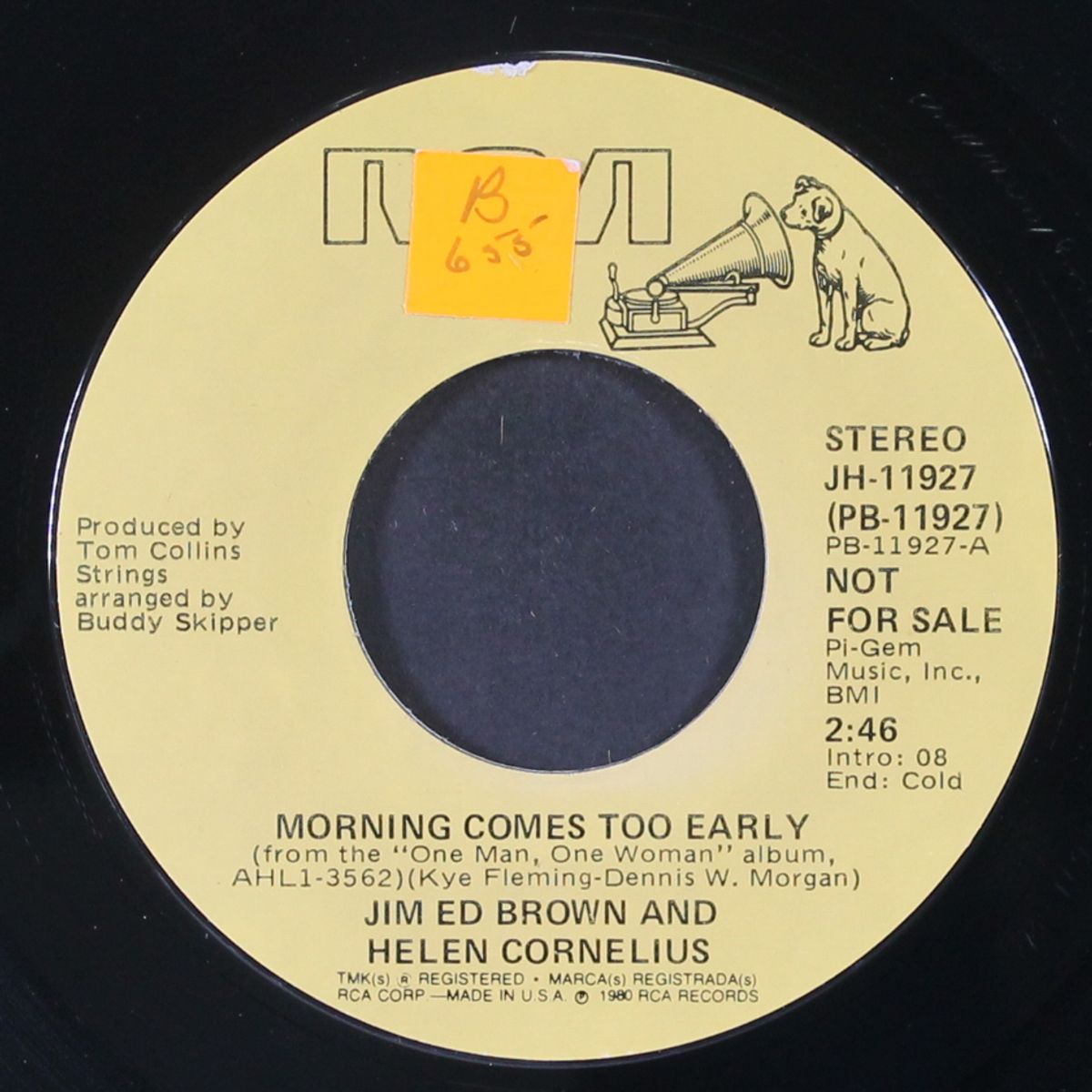 morning comes too early / mono by JIM ED BROWN & HELEN CORNELIUS