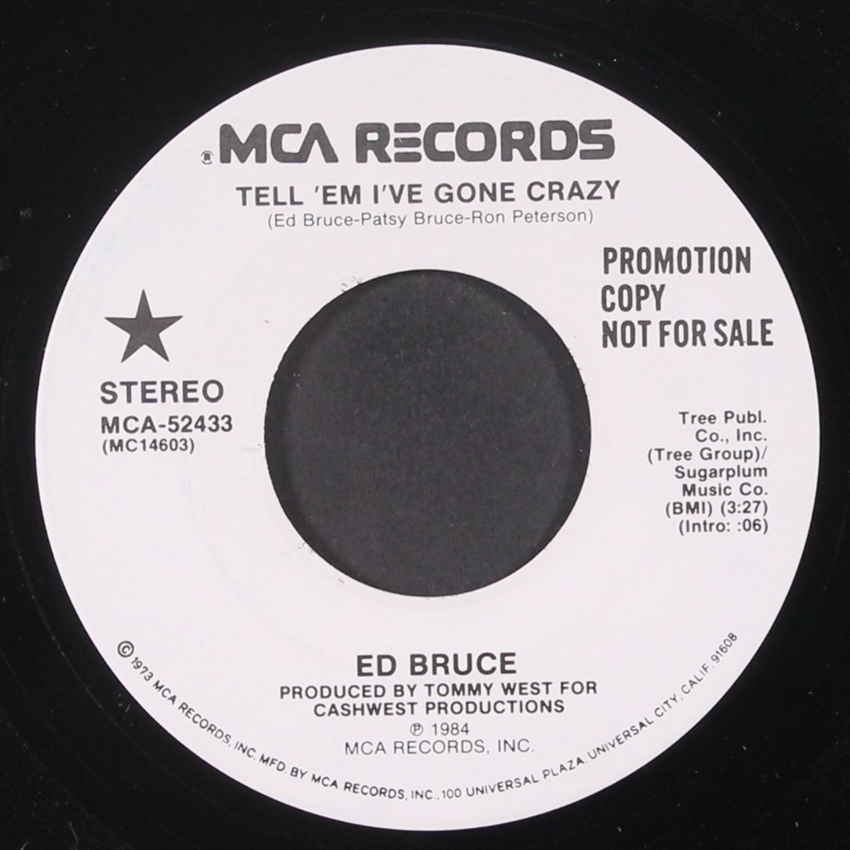 tell 'em i've gone crazy / same by ED BRUCE