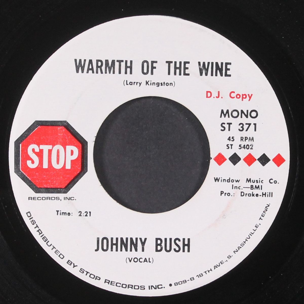 warmth of the wine / mono by JOHNNY BUSH