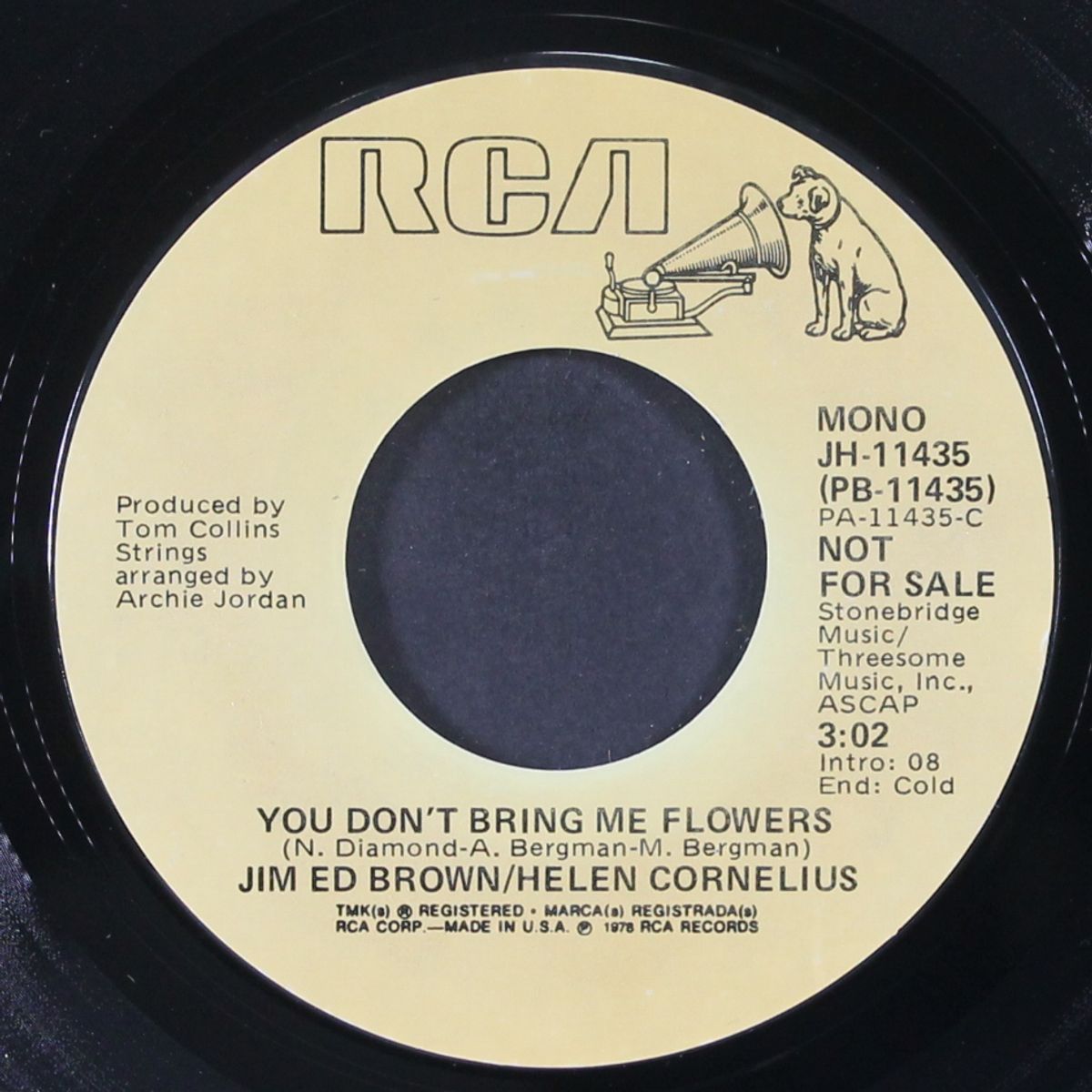 you don't bring me flowers / mono by JIM ED BROWN