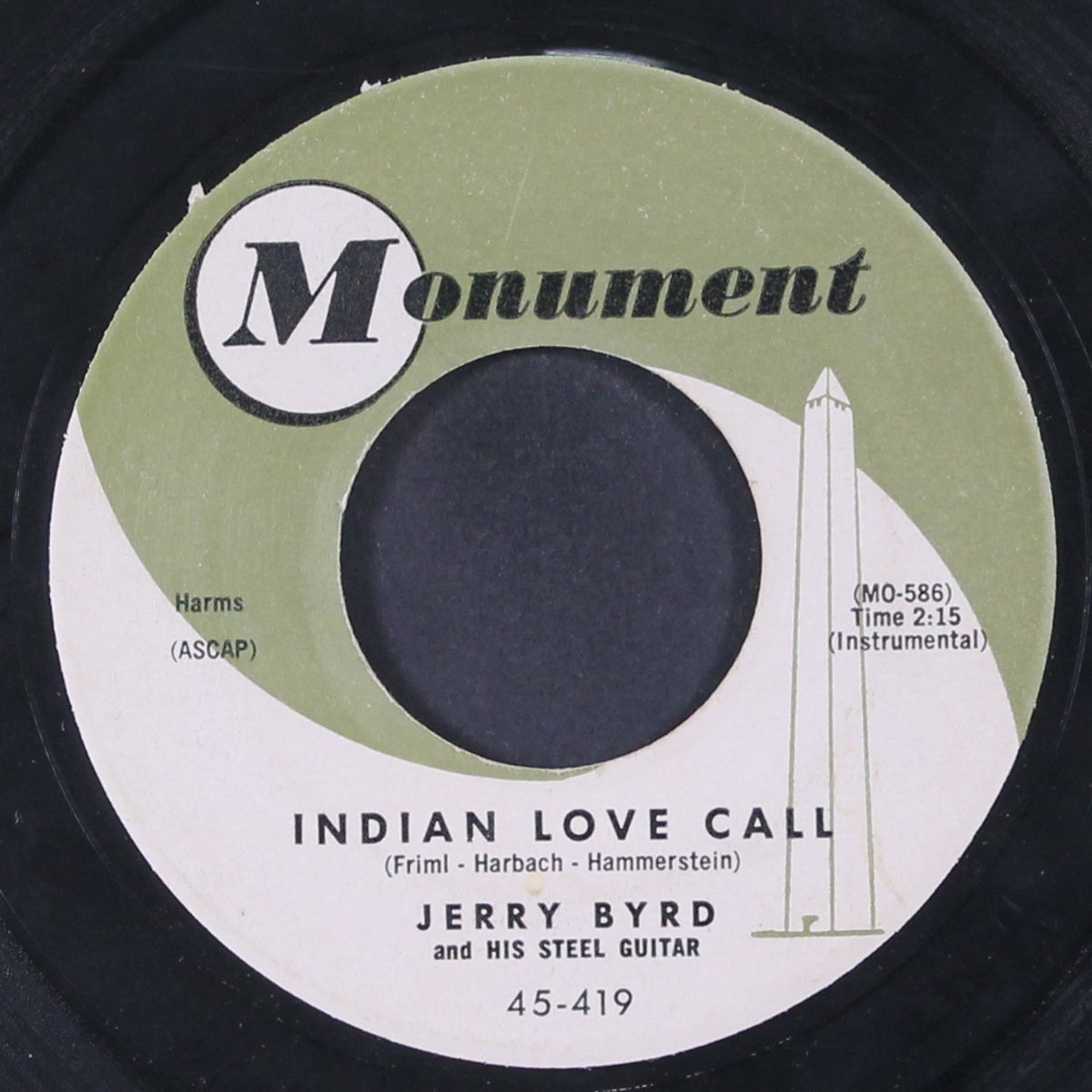 indian love call / adventures in paradise by JERRY BYRD
