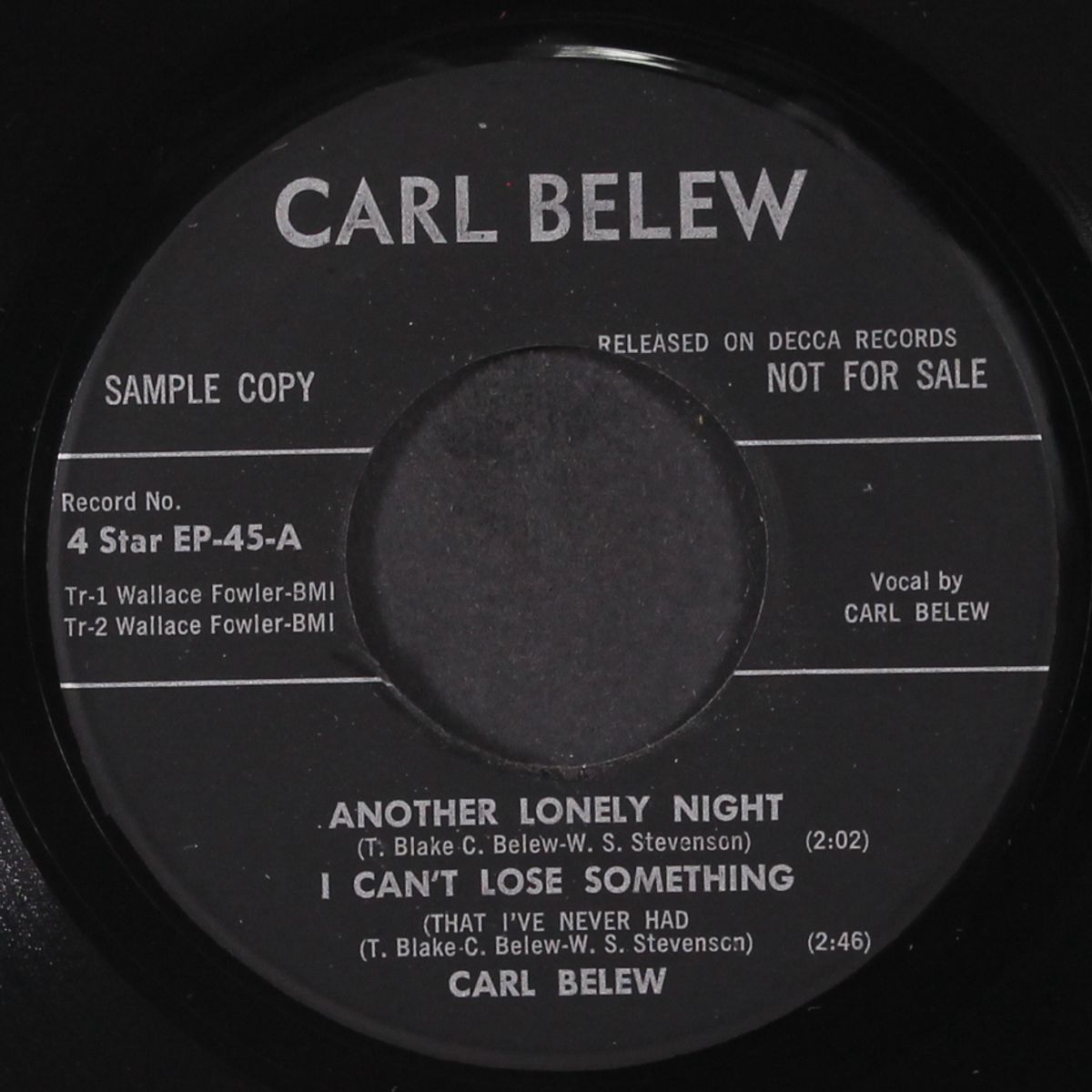 another lonely night by CARL BELEW