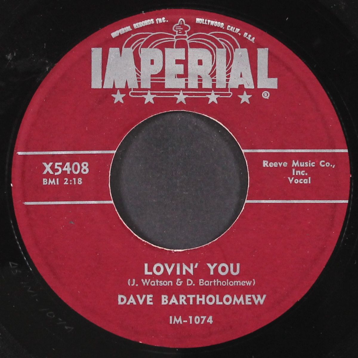 three time loser / lovin' you by DAVE BARTHOLOMEW