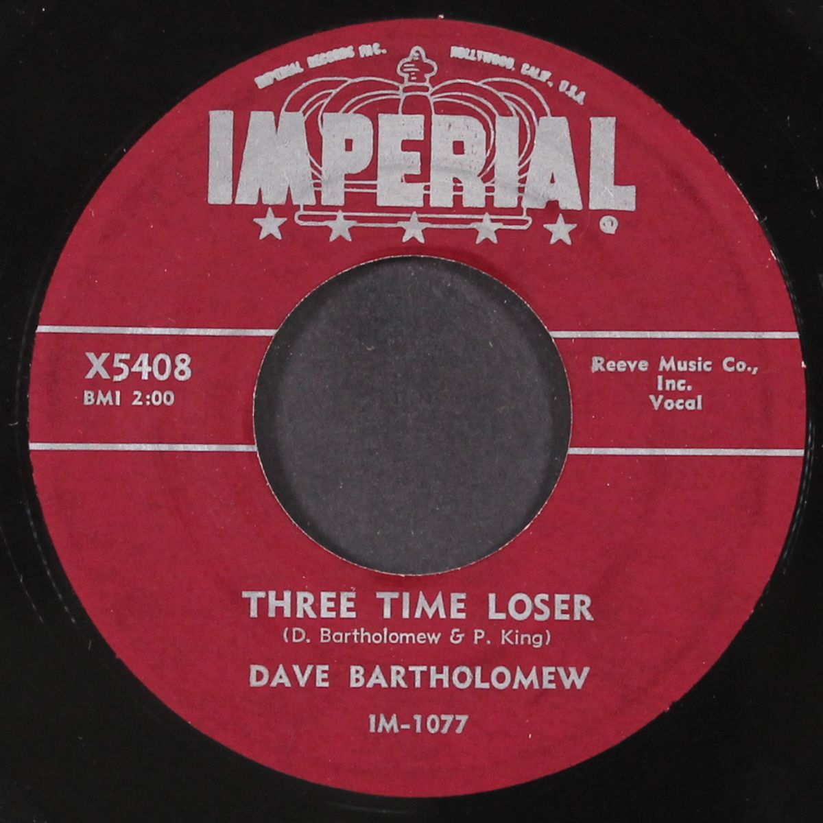 three time loser / lovin' you by DAVE BARTHOLOMEW