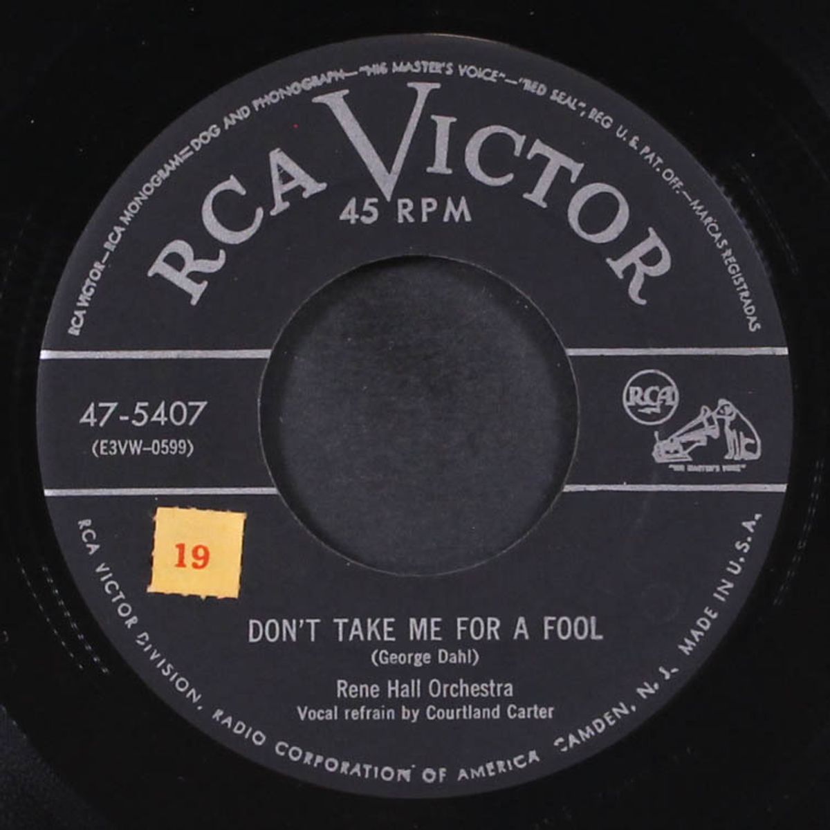 two guitar boogie / don't take me for a fool by RENE HALL